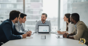 A meeting for it services for small business