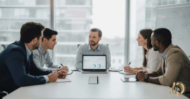 A meeting for it services for small business