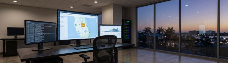 Cybersecurity dashboard monitors Florida business network threats