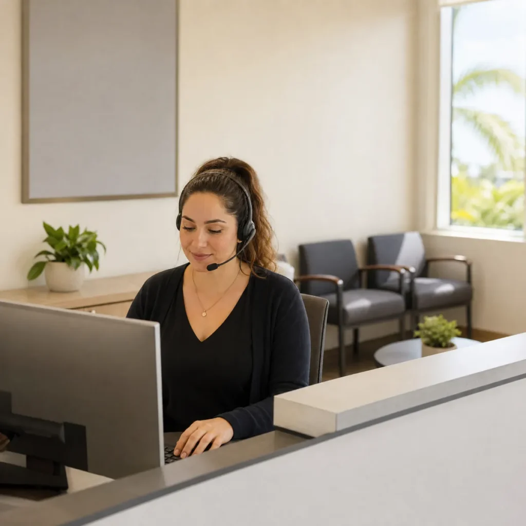 Front desk staff in a small medical practice.